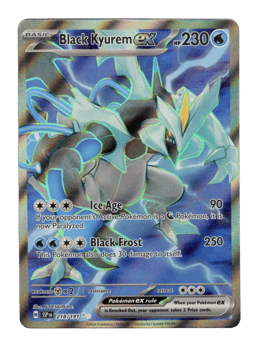 2024 Black Kyurem ex #218 Surging Sparks