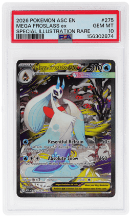 2026 Pokemon Mega Evolution Ascended Heroes Special Illustration Rare Mega Froslass Ex #275 PSA 10