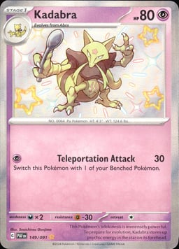 2024 Kadabra #149 Paldean Fates