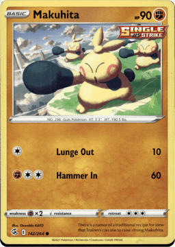 2021 Makuhita #142 Fusion Strike