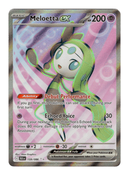 2025 Meloetta ex #159 Black Bolt