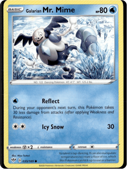 2020 Galarian Mr. Mime #35 Darkness Ablaze