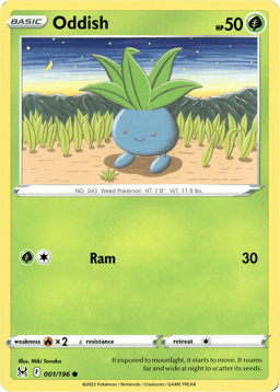 2022 Oddish #1 Lost Origin