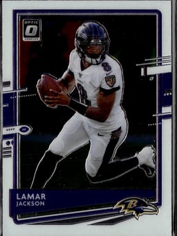 2020 Lamar Jackson #11 Donruss Optic