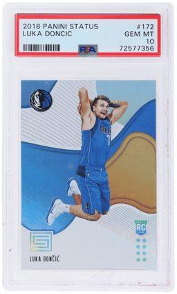 2018 Panini Status Luka Doncic #172 PSA 10