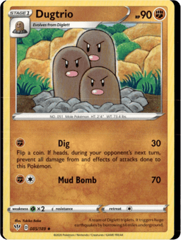 2020 Dugtrio #85 Darkness Ablaze