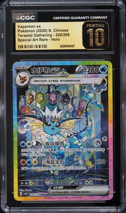 2026 Pokemon Chinese Scarlet & Violet Terastal Gathering SAR Vaporeon EX #226 CGC 10 PRISTINE