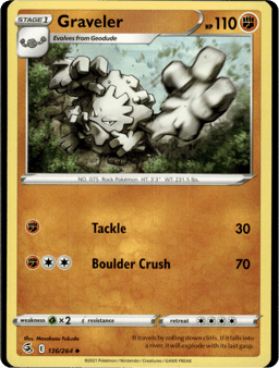 2021 Graveler #136 Fusion Strike