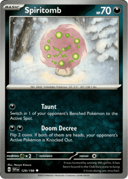 2023 Spiritomb #129 Scarlet & Violet