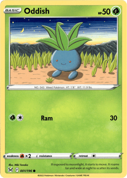 2022 Oddish #1 Lost Origin