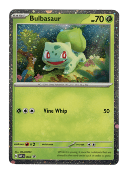2023 Bulbasaur #46 Scarlet & Violet Black Star Promos