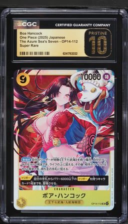 2025 One Piece Japanese The Azure Sea's Seven SR Boa Hancock #OP14-112 CGC 10 PRISTINE