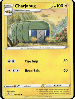 2021 Charjabug #100 Fusion Strike