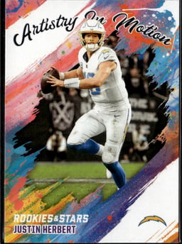 2025 Justin Herbert #11 Rookies & Stars Artistry in Motion