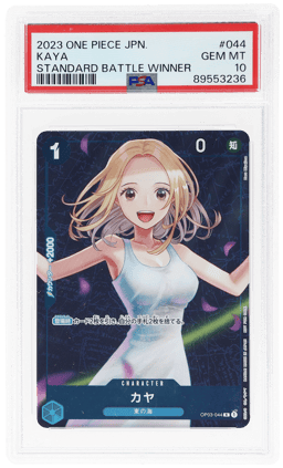 2023 One Piece Promo Standard Battle Pack Vol 6 Japanese Kaya #OP03044 PSA 10