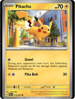 2024 Pikachu #18 Paldean Fates