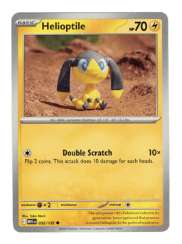2025 Helioptile #52 Mega Evolution