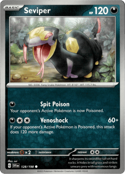 2023 Seviper #128 Scarlet & Violet