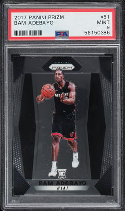2017 Panini Prizm Bam Adebayo ROOKIE #51 PSA 9 MINT