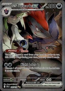 2025 N's Zoroark ex #185 Journey Together