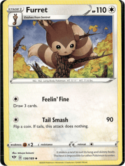 2020 Furret #136 Darkness Ablaze