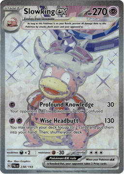 2023 Slowking ex #238 Paldea Evolved
