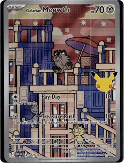 2026 Galarian Meowth #141 30th Celebration