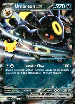 2026 Umbreon ex #92 30th Celebration
