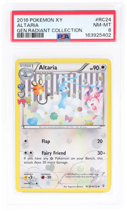 2016 Pokemon XY Generations Radiant Collection Altaria #RC24 PSA 8