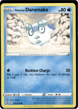 2021 Galarian Darumaka #71 Fusion Strike