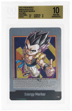 2025 Dragon Ball Super Card Game Fusion World Manga Booster 02 Energy Marker #E88 BGS 10