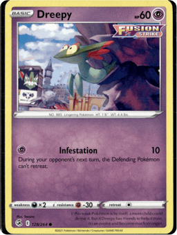 2021 Dreepy #128 Fusion Strike
