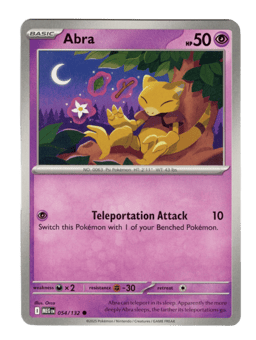 2025 Abra #54 Mega Evolution