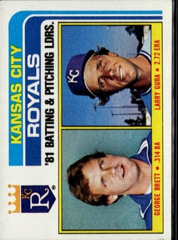 1982 Larry Gura #96 Baseball
