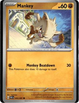 2024 Mankey #45 Paldean Fates