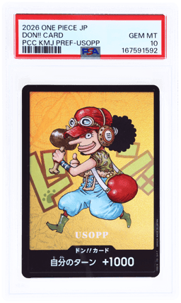 2026 One Piece Premium Card Collection Kumamoto Prefecture Special Japanese Usopp Don!! Card PSA 10