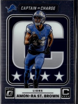 2025 Amon-Ra St. Brown #2 Donruss Optic Captain in Charge