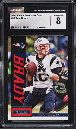 2013 Panini Rookies & Stars Tom Brady #59 CGC 8 NM-MT