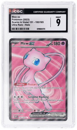 2023 Pokemon Scarlet and Violet 151 Ultra Rare Mew Ex #193 CGC 9
