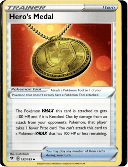 2020 Hero's Medal #152 Vivid Voltage