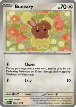 2025 Buneary #107 Mega Evolution