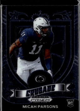 2021 Micah Parsons #175 Prizm Draft Picks Crusade