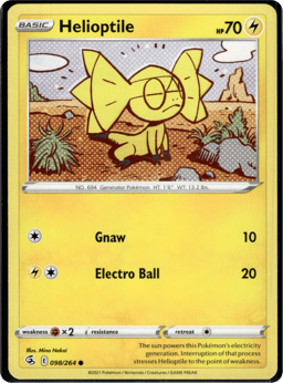2021 Helioptile #98 Fusion Strike