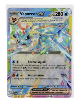 2025 Vaporeon ex #23 Prismatic Evolutions
