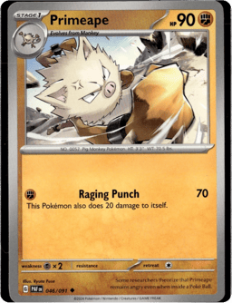 2024 Primeape #46 Paldean Fates