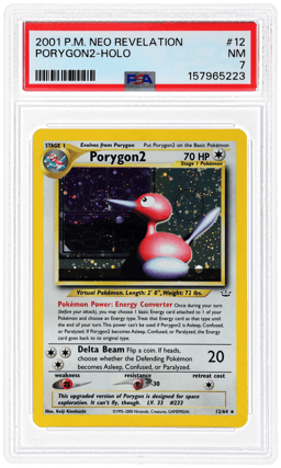 2001 Pokemon Neo Revelation Holo Porygon2 #12 PSA 7
