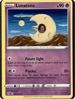 2020 Lunatone #72 Darkness Ablaze