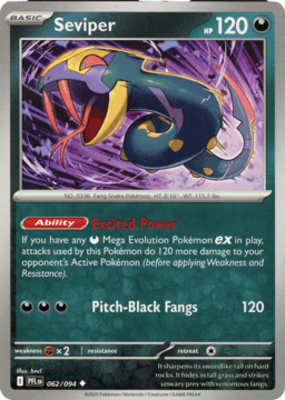 2025 Seviper #62 Phantasmal Flames