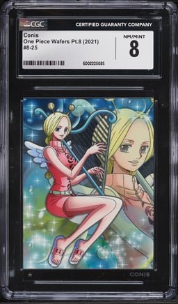 2021 One Piece Japanese Wafers Pt.8 Conis #8 CGC 8 NM-MT