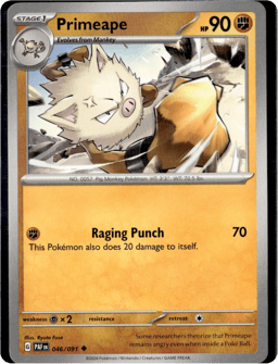 2024 Primeape #46 Paldean Fates